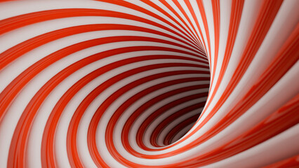 Fototapete - Abstract colorful rotating spiral stripes. Design. Optical illusion in motion creating effect of tornado.