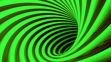 Aufkleber - Abstract green vortex spinning background. Design. Hypnotic rotating colorful helix.