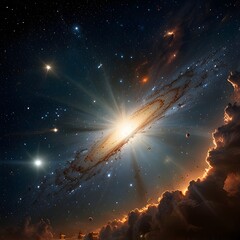 star and nebula