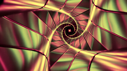 Fototapete - Spiral motion background animation. Design. Abstract swirl with twisting lines and rotation effect.