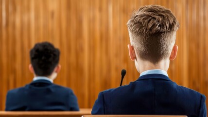 Students participating in a school debate, honing public speaking skills