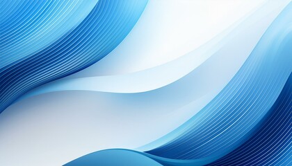 Poster - Abstract blue wave lines pattern on a white background with space for your text. Abstract light blue and white wave background. Modern simple overlay curve layer template graphic elements. 