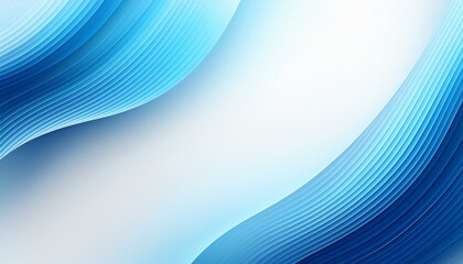 Poster - Abstract blue wave lines pattern on a white background with space for your text. Abstract light blue and white wave background. Modern simple overlay curve layer template graphic elements. 
