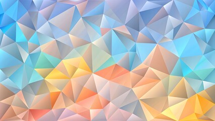 Fototapete - Abstract Delaunay Voronoi trianglify color diagram background illustration. Color Abstract trianglify Generative Art background illustration