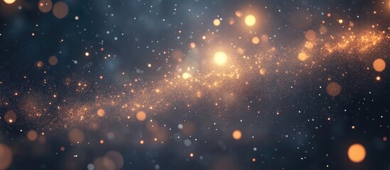 Aufkleber - Fireworks with a blurred milky way background in 3D cartoon rendering