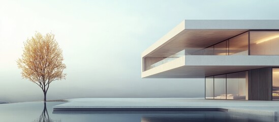 Poster - Minimalist Surrealistic 3D Architectural Render