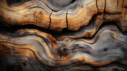 Canvas Print - Wood texture with details of natural grain pattern for background and wallpaper.