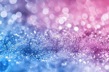 Canvas Print - Sparkling blue and pink glitter