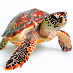 Wall Mural - Hawksbill Turtle Isolated