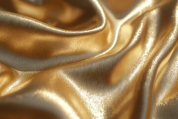 Sticker - Close-up of soft gold fabric