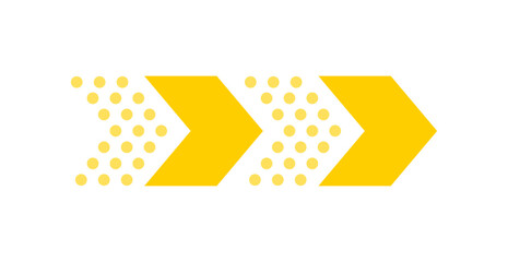 Poster - Arrow icon for web or social media. Direction flat illustration.