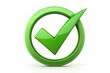 © Caitlin - Green tick mark symbol indicating approval, success, or confirmation on a white background
