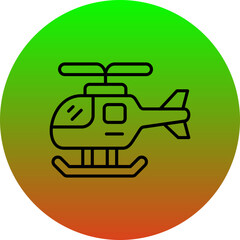 Canvas Print - Helicopter Icon