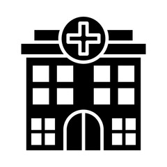 Sticker - Hospital glyph icon