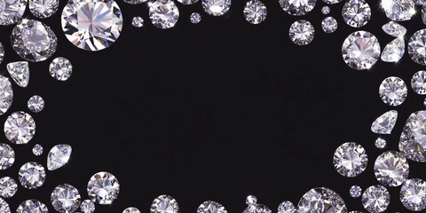 Diamond Border.Diamond Shape Border, Gem Border, Diamond Border Frame