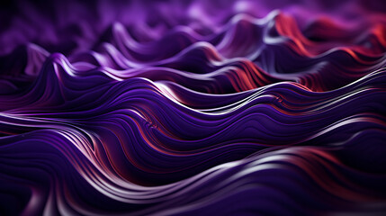 Wall Mural - Neural patterns generating shocks and textures on a purple background.