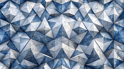 Poster - Abstract geometric background with grey and white color tone triangle shapes.  Abstract shapes background, black and white color tones, vintage texture design, geometric angled lines, and pattern