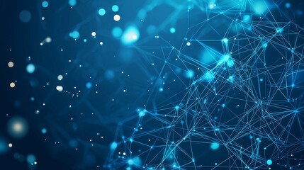 Aufkleber - A futuristic hud background incorporating a map of the world and a blockchain polygon peer to peer network. A concept banner for cryptocurrency and fintech businesses and finance.