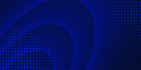 Minimal geometric background. Blue elements with fluid gradient. Dynamic shapes composition. Eps10 vector