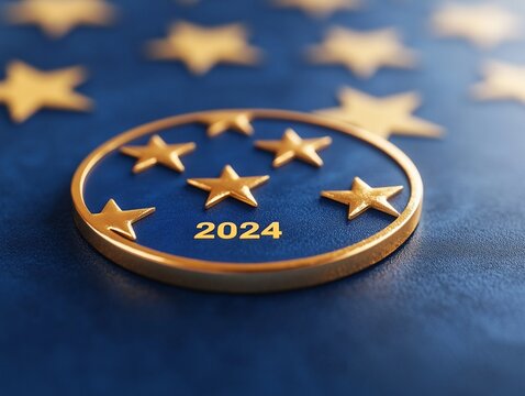 2024 American election predition design concept.