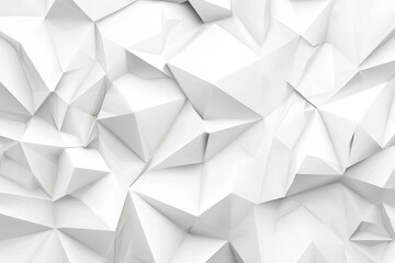 Poster - Low poly textured triangle shapes design with an abstract gray background.