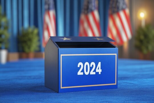 2024 American election predition design concept.