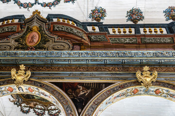 Wall Mural - Interior of Igreja de Santa Maria Graca, Se de Setubal. Main Church of Setubal, Portugal, founded in the XIII century