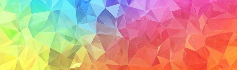 Poster - Header cover with triangle shape low polygonal background.