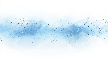 Poster - abstract 3d rendering of computer geometric digital connection structure. computer technology backgr