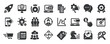 © Abbasy  Kautsar - Digital marketing glyph solid icons collection. Containing business, e-commerce, management, network. Minimal icon and symbol series vector illustration