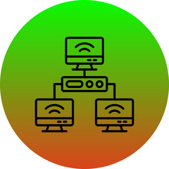 Sticker - Local Network Icon