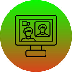 Sticker - Online Meeting Icon