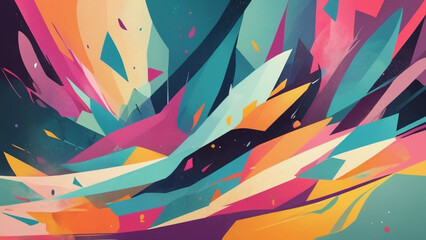 Wall Mural - abstract colorful background