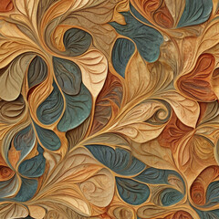 Poster - seamless floral pattern