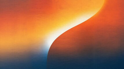 Blurred background with gradient colors of orange, sky blue, flat design, minimal, simple and colorful