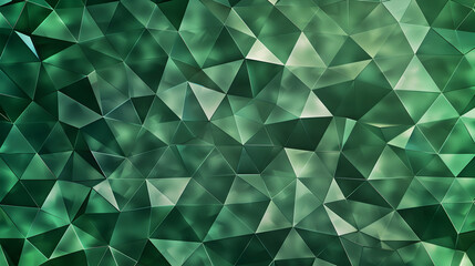 Poster - emerald green geometric pattern background