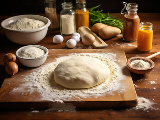 Baking Ingredients and Dough Preparation