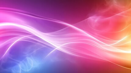 Wall Mural - Abstract Purple  Pink and Yellow Swirling Background