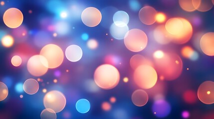 Poster - Abstract Colorful Bokeh Lights Background