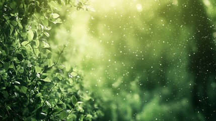 Poster - Sunlight Through Foliage in the Forest