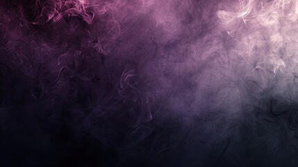 Poster - Black to plum gradient wallpaper with silver smoke giving a sophisticated mysterious air