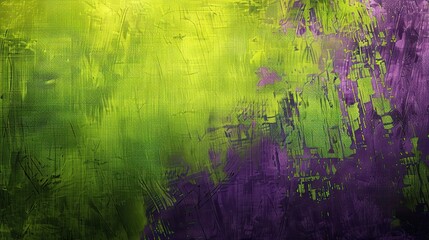 Lime green and purple backdrop grainy canvas texture with visible depth and details