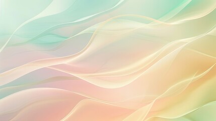 Refreshing mint green and pastel colors blend into a soft retro gradient backdrop