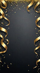 Sticker - golden christmas background