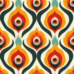 retro patterns illustration