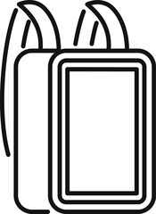 Poster - smartphone screen protector protecting a smartphone screen from scratches and damage
