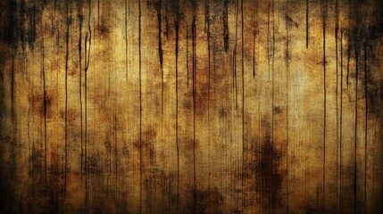 Old Wooden Texture with Dripping Black Paint