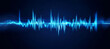 © Bi - Abstract Blue Sound Wave Visualization for Music, Technology, and Audio Concepts - Modern Design