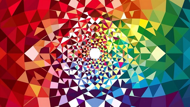 Colorful geometric background with mosaic design