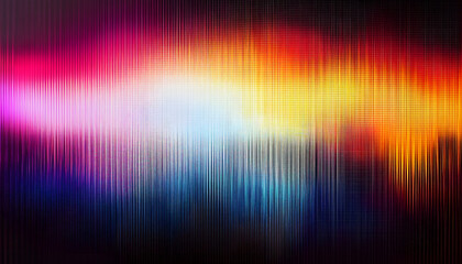 Poster - halftone pattern of audio waveform sound wave spectrum